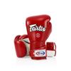 Fairtex BGV6 Angular Gloves: Premium Synthetic Leather Construction | Unique Design, Locked Thumb |Multi-Layer Padding |Ideal for Boxing, MMA, Kickboxing & More(Red/White/14oz) view 1
