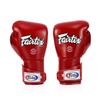 Fairtex BGV6 Angular Gloves: Premium Synthetic Leather Construction | Unique Design, Locked Thumb |Multi-Layer Padding |Ideal for Boxing, MMA, Kickboxing & More(Red/White/14oz) view 3