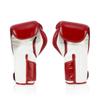 Fairtex BGV6 Angular Gloves: Premium Synthetic Leather Construction | Unique Design, Locked Thumb |Multi-Layer Padding |Ideal for Boxing, MMA, Kickboxing & More(Red/White/12oz) view 2