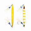 Jigs R Us Destroyer Gold Glow-250g Rigged with Top and Bottom Dual Assist Hooks. view 1