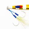 Jigs R Us Destroyer Gold Glow-250g Rigged with Top and Bottom Dual Assist Hooks. view 4