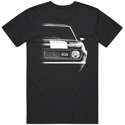 1968 Camaro Z28 Front Half Grill View Silhouette T Shirt XL Black