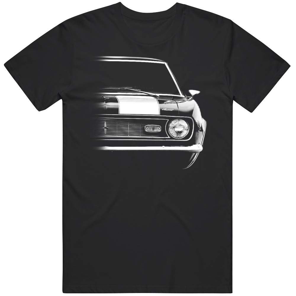 1968 Camaro Z28 Front Half Grill View Silhouette T Shirt XL Black
