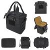 ProCase Tactical Gun Range Bag, Deluxe Padded Pistol Handguns Magazine Ammo Gear Accessories Pouch Duffle Bags with Adjustable Dividers for Hunting Shooting Range Sport -Black view 2