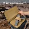 ProCase Tactical Gun Range Bag, Deluxe Padded Pistol Handguns Magazine Ammo Gear Accessories Pouch Duffle Bags with Adjustable Dividers for Hunting Shooting Range Sport -Black view 4