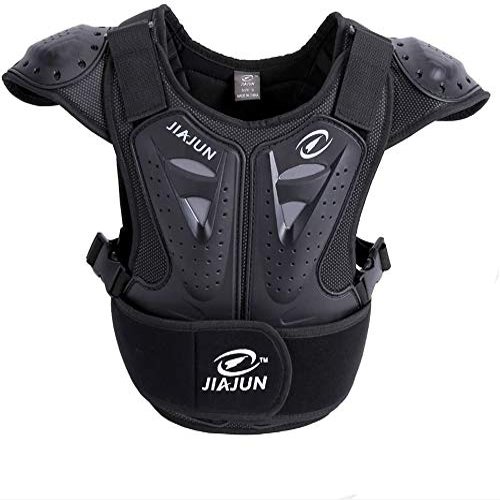 Huntinghome Children Dirtbike Armor Vest Chest Back Spine Protector Body Guard Vest for Cycling, Skiing, Riding, Motocross (M)
