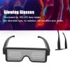 CHICIRIS Dynamic LED Glowing Glasses Bar Concert Shutter Pattern Lighting Supplies LED Glasses USB Charging Party Favor LED Light Up Eyeglasses with Flashing Neon 8 Patterns LED Luminous Glasses view 3