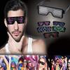 CHICIRIS Dynamic LED Glowing Glasses Bar Concert Shutter Pattern Lighting Supplies LED Glasses USB Charging Party Favor LED Light Up Eyeglasses with Flashing Neon 8 Patterns LED Luminous Glasses view 4