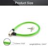 MroMax Bicycle Lock 24.4'' Length 0.5'' Thick Flexible Cable Metal Iron Sturdy for Door Home Car Bike Shop Office Motorbike with 2 Keys Green 1Pcs view 2