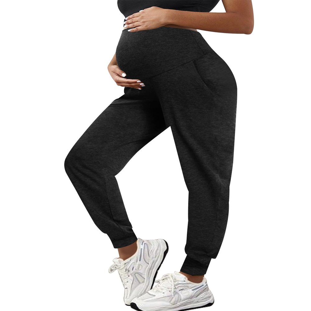 Narcissus Maternity Loungewear & Leggings - Black Maternity Joggers & Work Pants