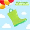 Colorxy Kids Rain Boots for Boys Waterproof Toddler Rain Boots with Easy-On Handles, Green Size Little Kid 12 view 4
