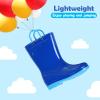 Colorxy Kids Rain Boots for Boys Waterproof Toddler Rain Boots with Easy-On Handles, Royal Blue Size Toddler 9 view 4