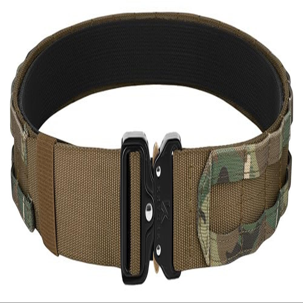 KRYDEX Quick Release Rigger MOLLE Belt 1.75 Inch Inner & Outer Tactical Heavy Duty Belt (CBMC, X-Large)