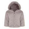 easyforever Girls Faux Fur Coat Hoodie Hooded Long Sleeve Cartoon Owl Print at Rear Mid-Length Coat for Autumn Winter Grey 8 Years view 4