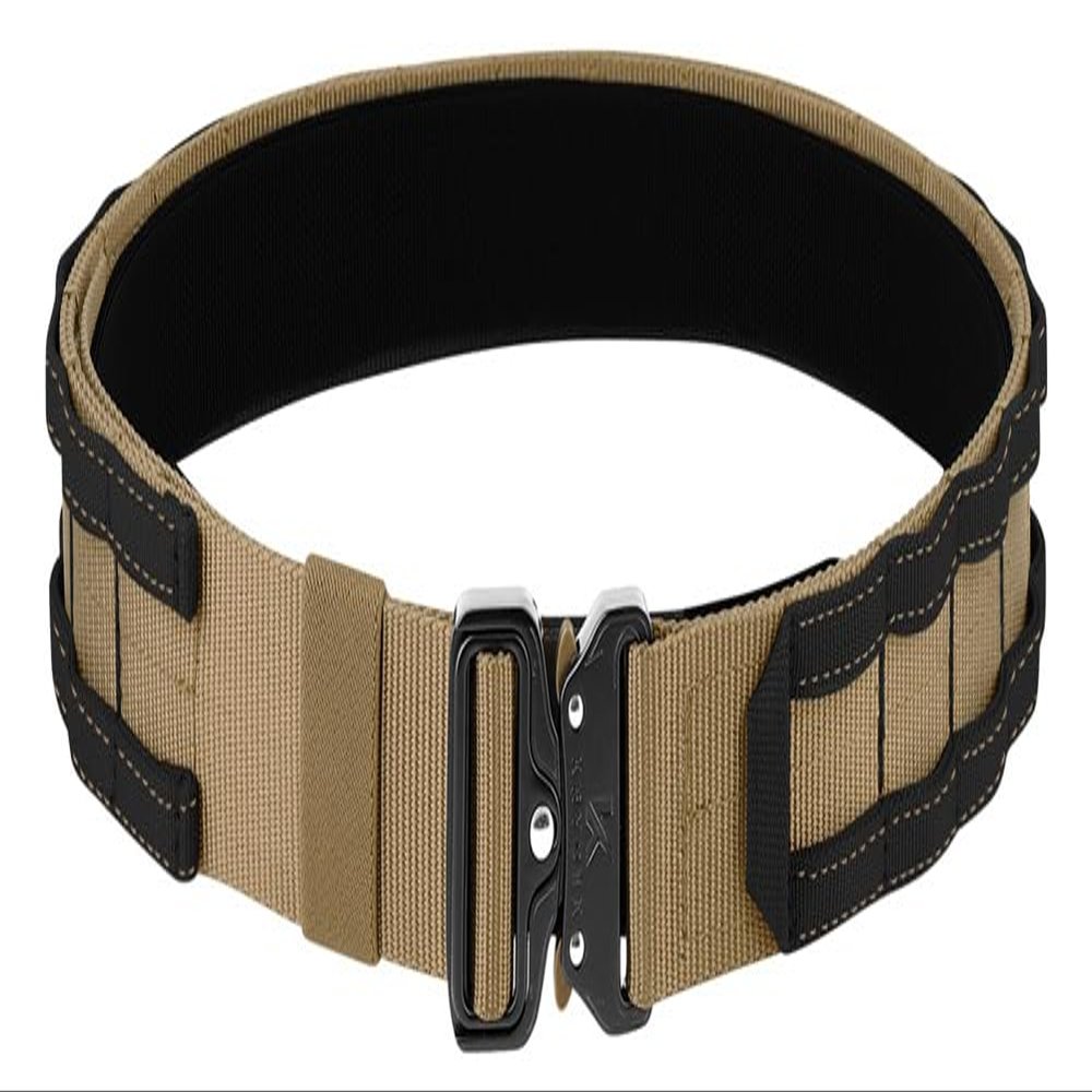 KRYDEX Quick Release Rigger MOLLE Belt 1.75 Inch Inner & Outer Tactical Heavy Duty Belt (CBBK, X-Large)