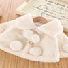 Alvivi Baby Flower Girl Faux Fur Cloak Coat Shawl Princess Dress Cover up Cadigan Bolero Shrug Jacket White #2 6-12 Months view 3