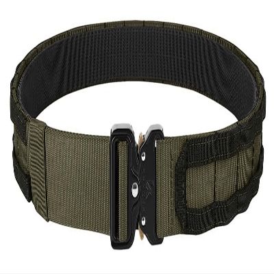KRYDEX Quick Release Rigger MOLLE Belt 1.75 Inch Inner & Outer Tactical Heavy Duty Belt (RGBK, Medium)