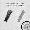Vincita 14G Stainless Steel Bicycle Spokes (36 Pack) with Brass Nipples  Made in Europe  Rust-Resistant J-Bend Replacement Kit for MTB, E-Bike, Road & 700c Wheels (Select Length) view 2