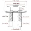 SUNOOM Boat Pull up Deck Cleat 5 Inch,316 Stainless Steel Heavy Duty Marine Dock Cleat,Hidden Flush Mount Marine Cleat view 3