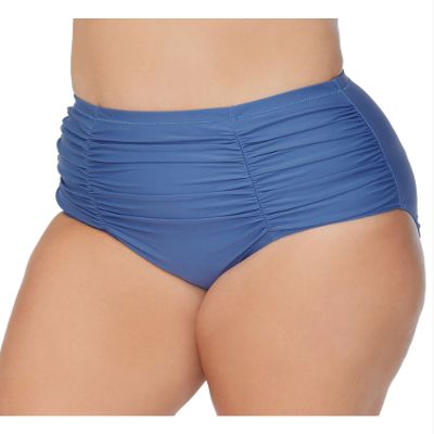 Raisins Curve Women's Plus Size Alicante Solids Costa Swim Bottom E840061 18W Calm Sea