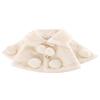 Alvivi Baby Flower Girl Faux Fur Cloak Coat Shawl Princess Dress Cover up Cadigan Bolero Shrug Jacket White #2 0-6 Months view 2