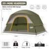 CAMPROS CP Tents for Camping 6 Person Tent Waterproof Windproof Double Layer Family Camping Tent, Easy Setup Dome Tent with Large Mesh Windows & Wider Door for Outdoor Camping & Hiking view 2