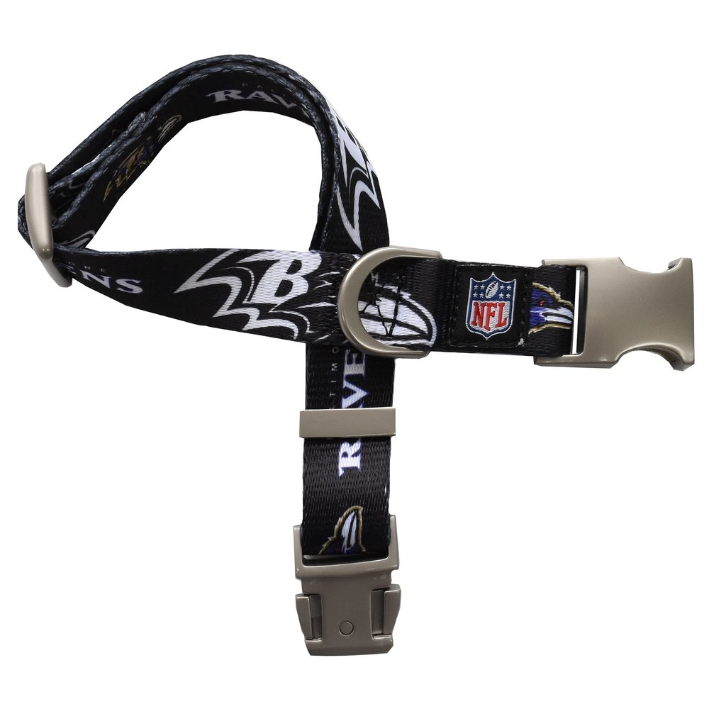 Littlearth NFL Baltimore Ravens Pet Premium Collar, Team Color, Small