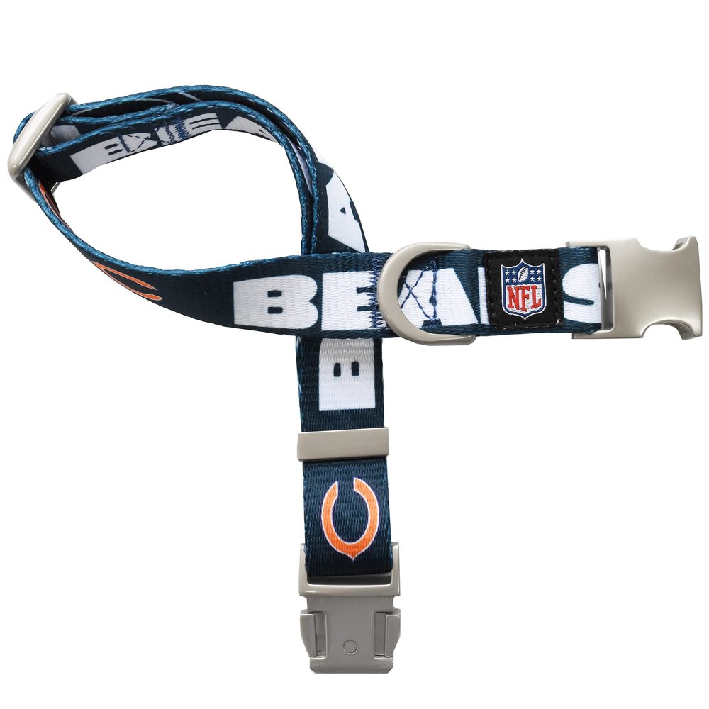 Littlearth NFL Chicago Bears Pet Premium Collar, Team Color, Large