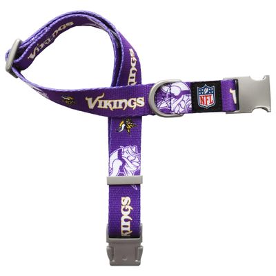 Littlearth NFL Minnesota Vikings Pet Premium Collar, Team Color, Small