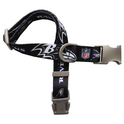 Littlearth NFL Baltimore Ravens Pet Premium Collar, Team Color, Medium