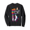 Retro Rollerskates Funny 80's Roller Disco Skating Girl Gift Sweatshirt view 1