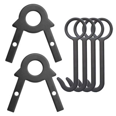 AZOART Target Stand Kit - Shooting Target Hanging Hook AR500 Steel Target Holder DIY Pipe Target Assembly Stands Metal Gong Target Hanger