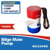 Submersible Boat Bilge Water Pump 12v Non-Automatic Marine Electric Bilge Pump for Ponds, Pools, Spas Silent, Boat Caravan RV Submersible (750 GPH) view 3