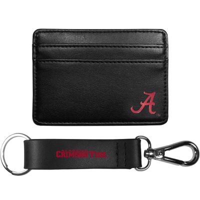 Siskiyou Sports NCAA Alabama Crimson Tide Weekend Wallet & Strap Key Chain, Black, One Size