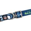 Littlearth NFL Seattle Seahawks Pet Premium Collar, Team Color, Medium view 3