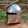 Nautical-Mart Medieval Detachable Visor Barbute view 1