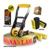 GIBBON BananaLama Slackline with TreeWear - Ultimate All Rounder Slack Line 49ft - 41ft x 1.5 Line & 8ft Ratchet Strap with Reinforced Loop view 3