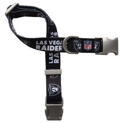 Littlearth NFL Las Vegas Raiders Pet Premium Collar, Team Color, Large