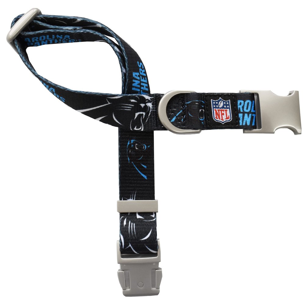 Littlearth NFL Carolina Panthers Pet Premium Collar, Team Color, Small