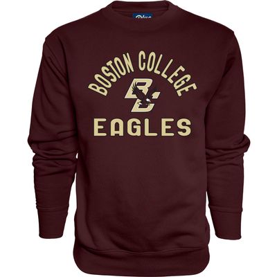 Blue 84 Men's Boston College Eagles Crewneck Sweatshirt Line Up Team Color, Boston College Eagles Maroon, Large