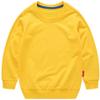 PTPUKE Boys Girls Solid Cotton Thin Sweatshirt Crewneck Long Sleeve T-Shirts top Yellow view 1