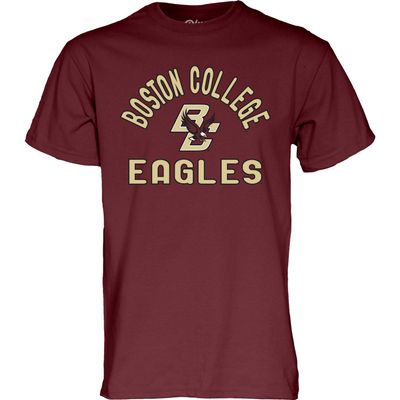 Blue 84 Men's Boston College Eagles T Shirt Line Up Team Color, Boston College Eagles Maroon, Large