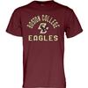 Blue 84 Men's Boston College Eagles T Shirt Line Up Team Color, Boston College Eagles Maroon, Large view 1