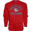 Blue 84 Men's Gonzaga Bulldogs Crewneck Sweatshirt Line Up Secondary Color, Gonzaga Bulldogs Red, Large view 1