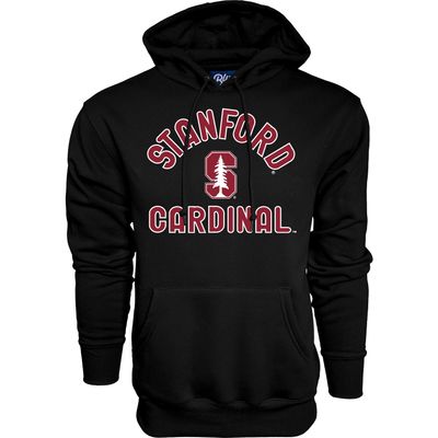 Blue 84 Men's Stanford Cardinal Hoodie Line Up Secondary Color, Stanford Cardinal Black, X-Large