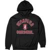 Blue 84 Men's Stanford Cardinal Hoodie Line Up Secondary Color, Stanford Cardinal Black, X-Large view 3