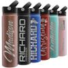 Custom Water Bottle w Straw Lid & Handle | 24 oz - Rose | Personalized Double-Wall Vacuum-Insulated Sports Water Bottle w Name, Text | Laser Engraved Water Bottle with 3 sizes, 12 designs & 9 color view 1
