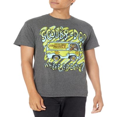 Scooby Doo Mystery Machine Van Mens T-Shirt