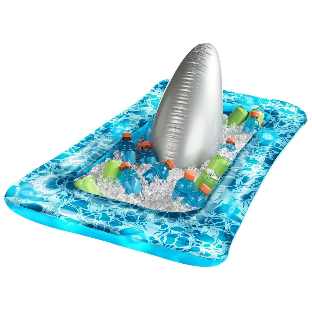 Amscan Shark Fin Light Up Inflatable Buffet Cooler | 18' x 25 1/2' x 51' | 1 Pc
