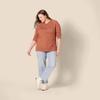 Amazon Essentials Women's Regular-Fit Soft Touch Long-Sleeve Crewneck Sweater, Caramel, XX-Large view 4